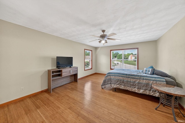 20860 Wyngate Court 20860Wyngate Ct S Bend, In 46614-5178, South Bend, IN 46614 - bedroom with light wood-type flooring and a ceiling fan