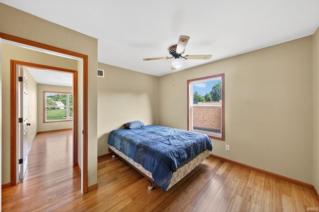 20860 Wyngate Court 20860Wyngate Ct S Bend, In 46614-5178, South Bend, IN 46614 - bedroom with light wood-type flooring and a ceiling fan