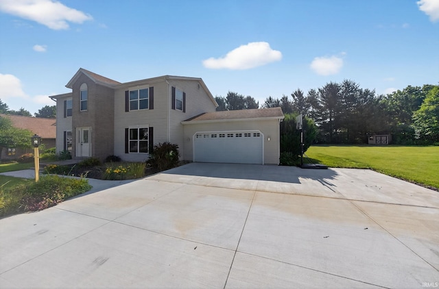 20860 Wyngate Court 20860Wyngate Ct S Bend, In 46614-5178, South Bend, IN 46614 - view of front of property with concrete driveway, a front yard, and an attached garage