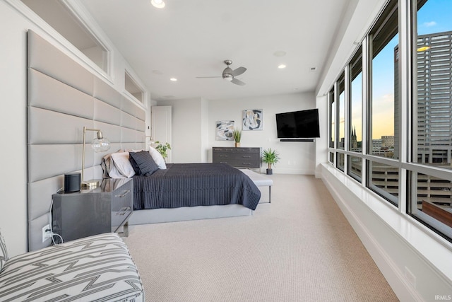 203 E Berry St Unit 1004, Fort Wayne, IN 46802 - carpeted bedroom featuring recessed lighting and baseboards