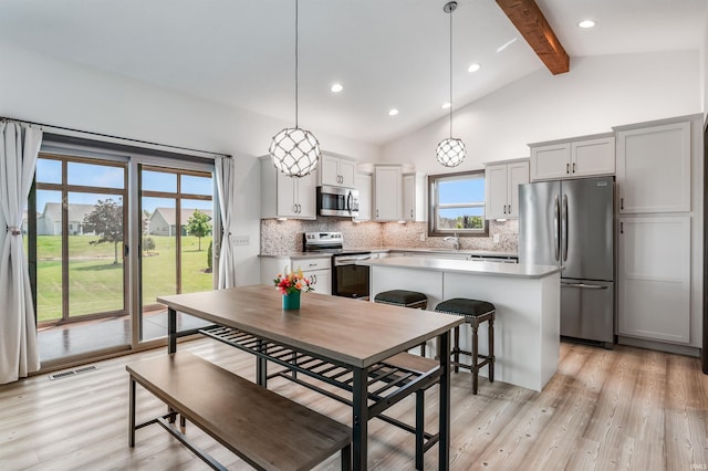 8622 Alamasa Pl, Fort Wayne, IN 46835 - dining area featuring light wood-style floors and recessed lighting