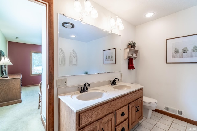 3836 W State Blvd, Fort Wayne, IN 46808 - full bath featuring double vanity and tile patterned flooring