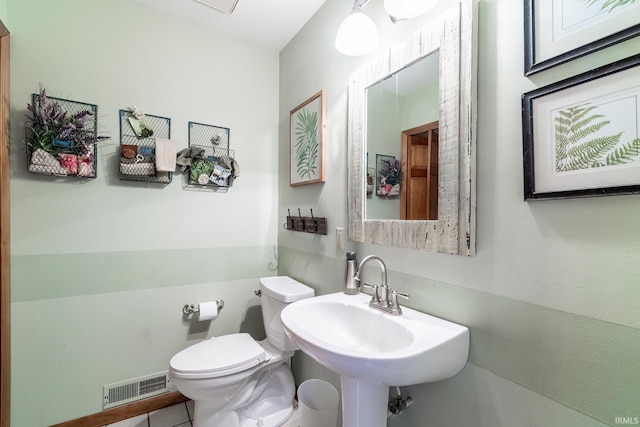 3836 W State Blvd, Fort Wayne, IN 46808 - half bath with toilet and tile patterned floors
