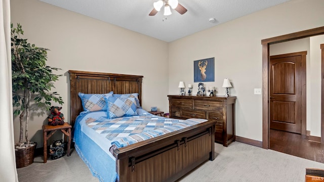 9345 Notestine Rd, Fort Wayne, IN 46835 - bedroom featuring light colored carpet and a ceiling fan