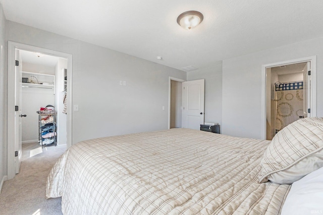 13072 Halen Hill Ct, Fort Wayne, IN 46818 - bedroom with a spacious closet, a closet, and light carpet
