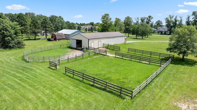 6625 Union Chapel Rd, Fort Wayne, IN 46845 - view of property's community with an exterior structure, an outbuilding, a view of rural / pastoral area, and a pole building