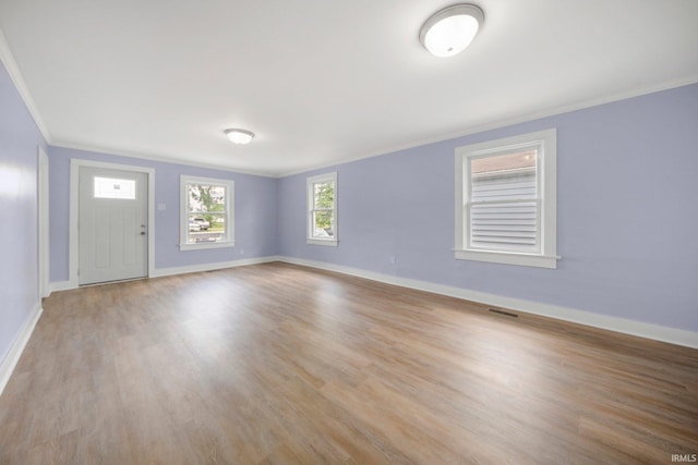 3014 Drexel Ave, Fort Wayne, IN 46806 - empty room featuring ornamental molding and wood finished floors