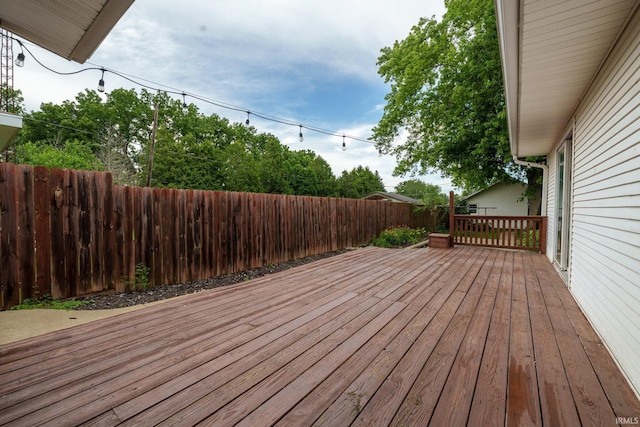 1712 Royal Center Pike, Logansport, IN 46947 - deck featuring a fenced backyard