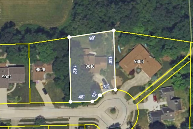 9818 Houndshill Pl, Fort Wayne, IN 46804 - aerial map of property and surrounding area
