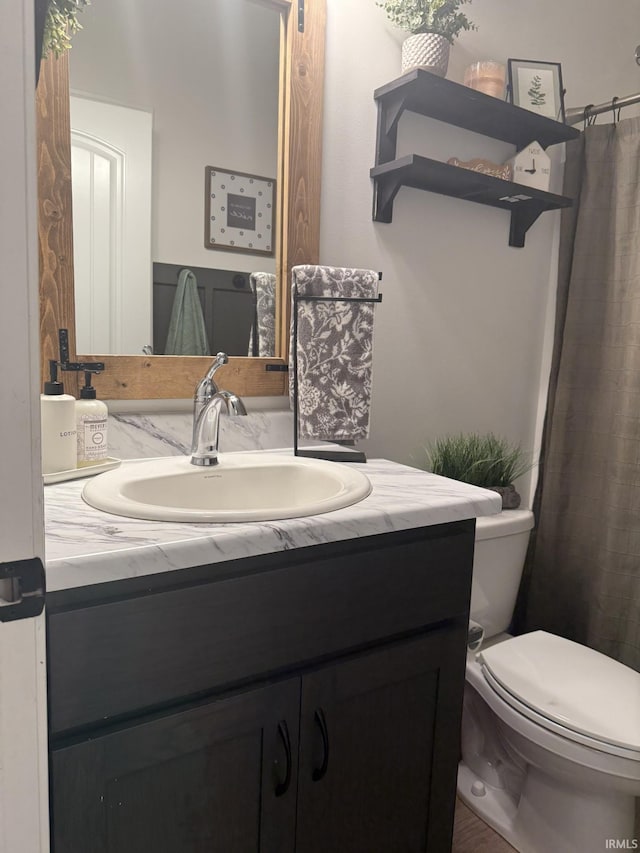 12788 Kingfish Ct, Middlebury, IN 46540 - bathroom with vanity and a shower with shower curtain