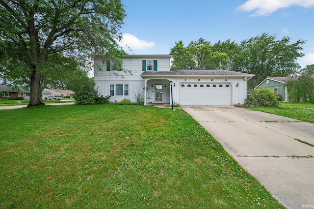 5033 Blackford Dr, South Bend, IN 46614 - traditional home featuring an attached garage, board and batten siding, driveway, and a front yard