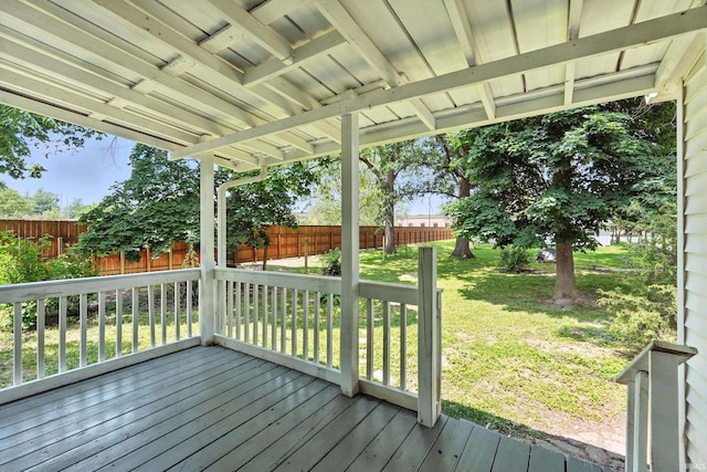 615 E Main St, Butler, IN 46721 - wooden deck featuring a fenced backyard