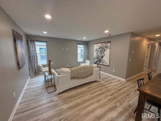 3419 Logan Ave, Fort Wayne, IN 46803 - living room featuring recessed lighting and light wood-type flooring