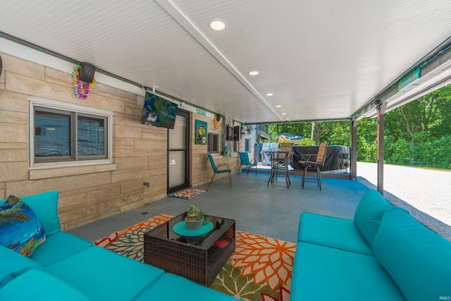8099 S Breeden Rd, Bloomington, IN 47403 - view of patio / terrace with an outdoor hangout area
