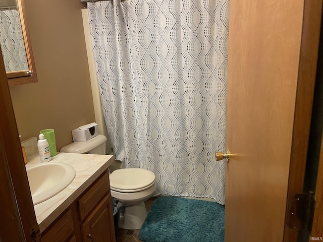 2006 Felix Pl, Plymouth, IN 46563 - bathroom featuring vanity, a shower with curtain, and tile patterned flooring