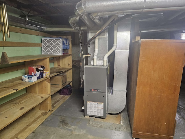 207 E Columbia St, Logansport, IN 46947 - utility room with heating unit