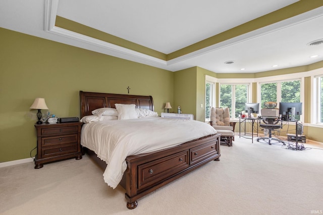 61705 Greentree Dr, South Bend, IN 46614 - bedroom featuring light colored carpet and access to exterior