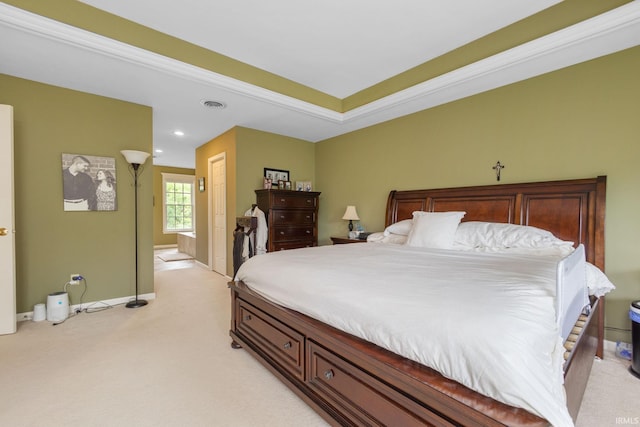 61705 Greentree Dr, South Bend, IN 46614 - bedroom with light carpet and recessed lighting