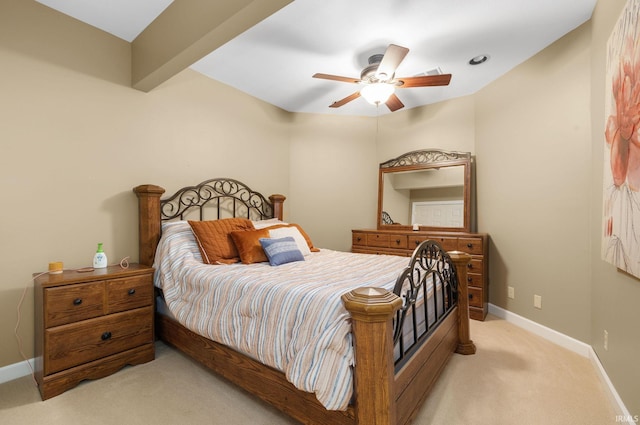 61705 Greentree Dr, South Bend, IN 46614 - bedroom featuring light colored carpet and ceiling fan