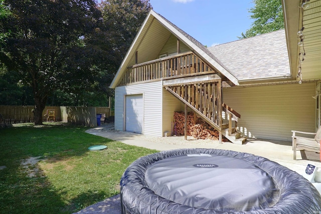 8558 E John Emery Rd, New Carlisle, IN 46552 - view of outdoor structure featuring stairs