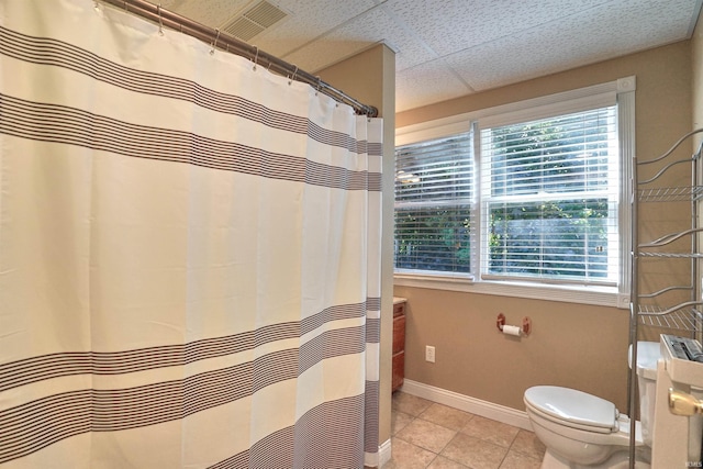 8558 E John Emery Rd, New Carlisle, IN 46552 - bathroom featuring tile patterned floors and curtained shower