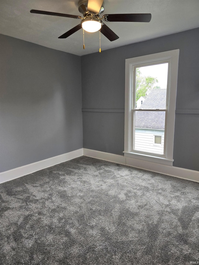 817 Mason St, Elkhart, IN 46516 - empty room with carpet floors and ceiling fan