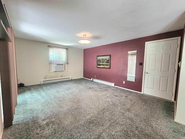 3315 E Paulding Rd, Fort Wayne, IN 46816 - spare room with a baseboard heating unit, carpet, and cooling unit