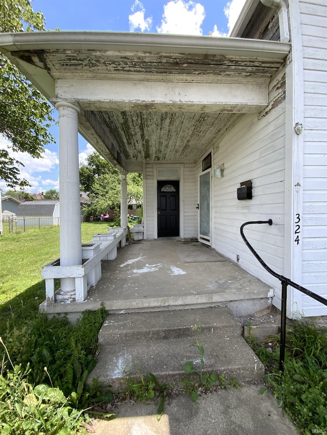 324 Tanguy St, Logansport, IN 46947 - porch with a yard