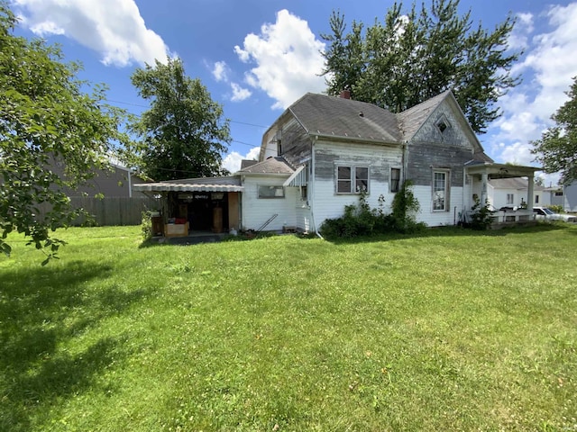 324 Tanguy St, Logansport, IN 46947 - back of property with a chimney