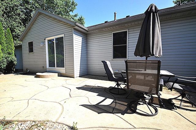 21573 Kern Rd, South Bend, IN 46614 - view of patio with outdoor dining space