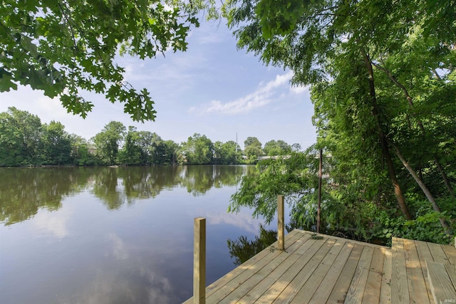 1725 Rainbow Bend Blvd, Elkhart, IN 46514 - dock area featuring a water view