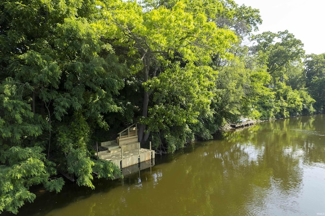 1725 Rainbow Bend Blvd, Elkhart, IN 46514 - dock area featuring a water view