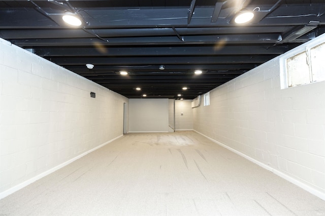 1725 Rainbow Bend Blvd, Elkhart, IN 46514 - below grade area featuring carpet