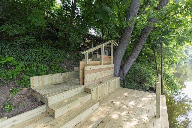 1725 Rainbow Bend Blvd, Elkhart, IN 46514 - deck with a water view