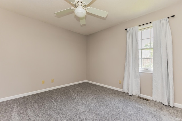 4301 W Friar Dr, Muncie, IN 47304 - carpeted empty room with a ceiling fan and baseboards