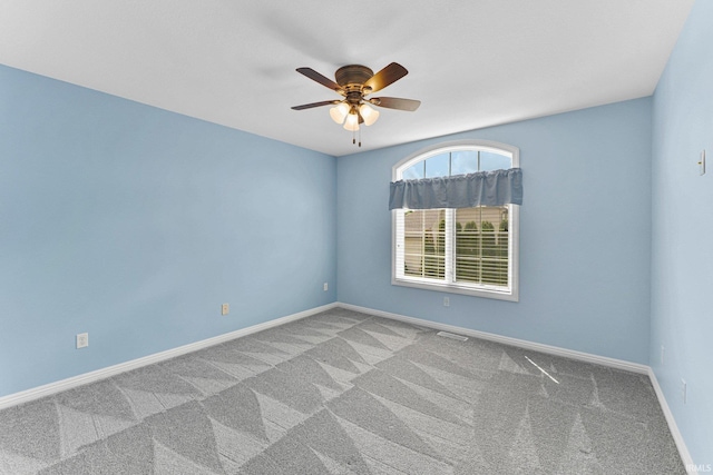 14920 Jasmine Key Ct, Fort Wayne, IN 46814 - carpeted spare room featuring a ceiling fan and baseboards
