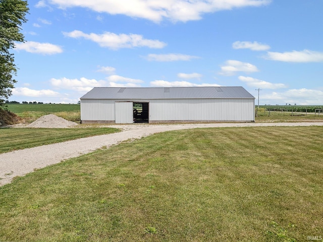 10227 E 500 S, Otterbein, IN 47970 - view of pole building featuring a lawn