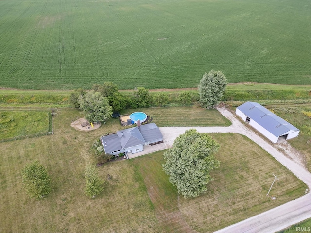 10227 E 500 S, Otterbein, IN 47970 - aerial view of sparsely populated area with farmland