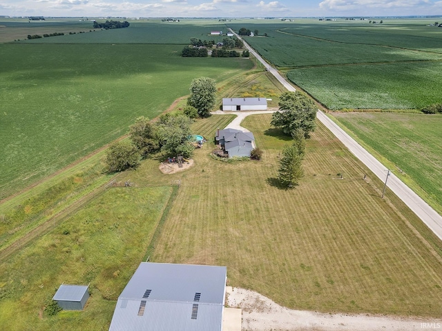 10227 E 500 S, Otterbein, IN 47970 - aerial view of sparsely populated area with large plots for crops