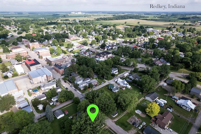 113 E High St, Redkey, IN 47373 - aerial view of property and surrounding area featuring nearby suburban area
