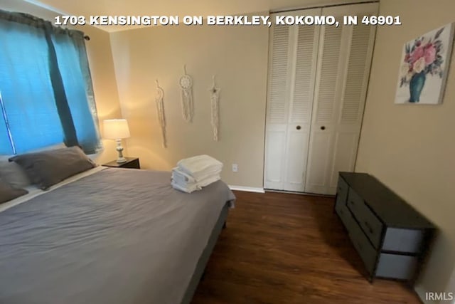 1403 Dunham On Berkley, Kokomo, IN 46901 - bedroom featuring wood finished floors and a closet