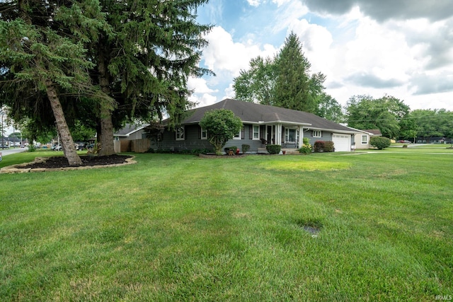 401 W Third St, Fairmount, IN 46928 - single story home with an attached garage and a front lawn