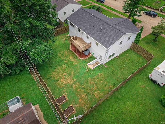 1313 Woodbine Ln, Evansville, IN 47710 - view from above of property