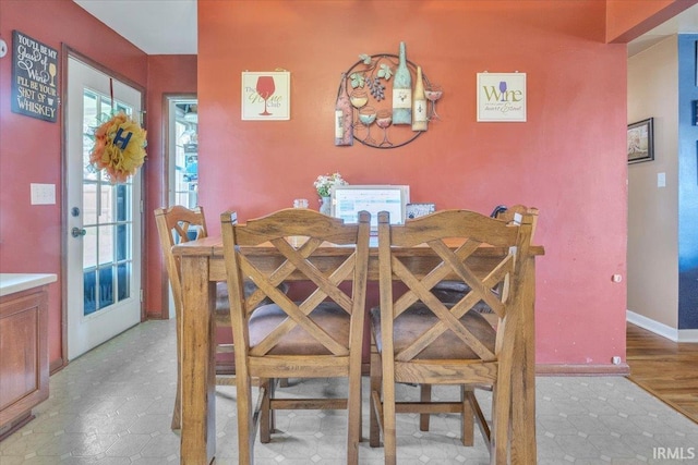 2607 Meadow Lark Ln, Evansville, IN 47720 - dining area with baseboards
