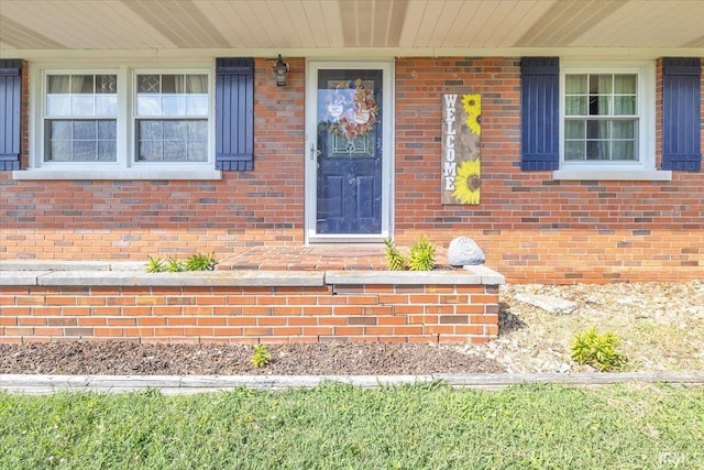 2607 Meadow Lark Ln, Evansville, IN 47720 - property entrance with brick siding