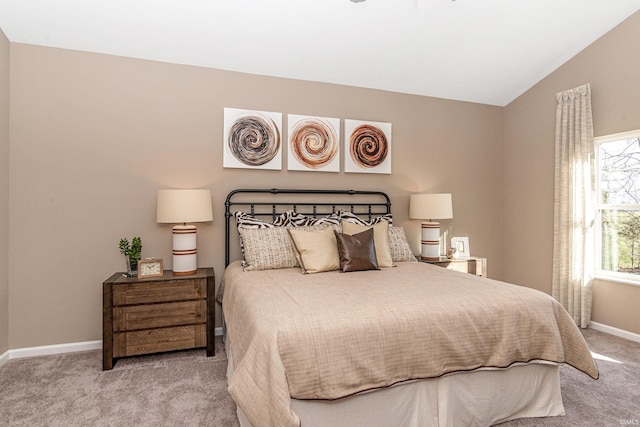 2057 Abbey Ln, Columbus, IN 47201 - bedroom featuring carpet floors and lofted ceiling