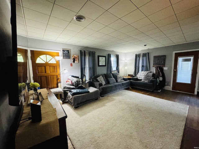 1533 E Paw Paw Pike, Peru, IN 46970 - living room with wood finished floors