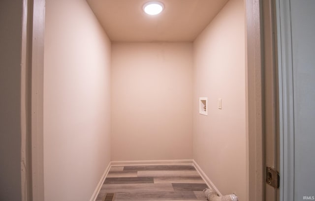 1210 W Hickory St, Union City, IN 47390 - washroom featuring wood finished floors and washer hookup