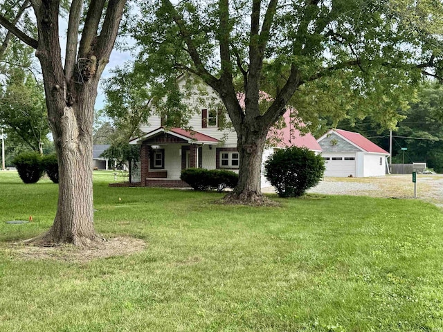 1765 E Old Kokomo Rd, Marion, IN 46953 - view of front of house featuring a garage and a front yard