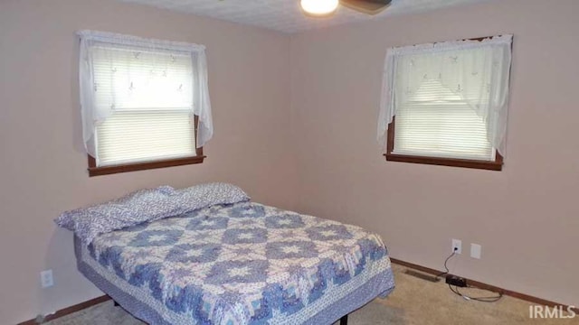 716 Kimmell Rd, Vincennes, IN 47591 - bedroom featuring ceiling fan and carpet floors